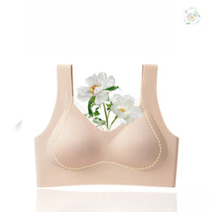 Camellia seamless lifting comfortably gathered nude bra