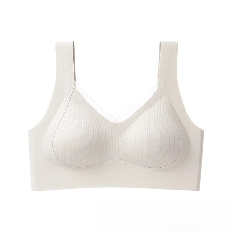 Camellia seamless lifting comfortably gathered nude bra