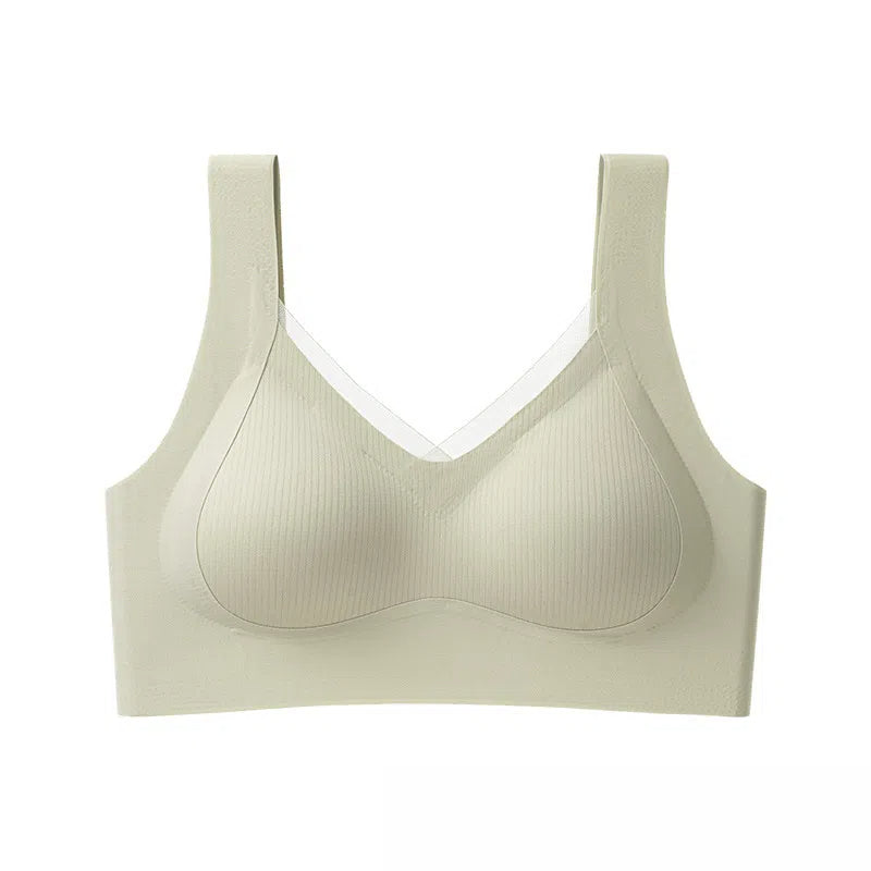 Camellia seamless lifting comfortably gathered nude bra