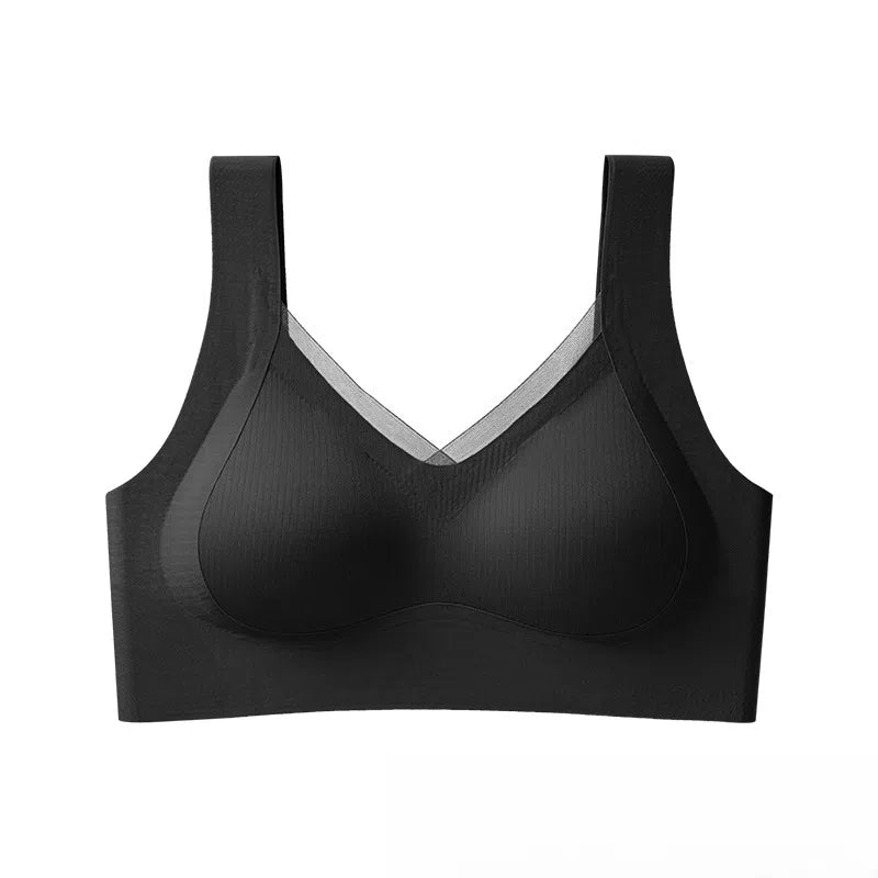Camellia seamless lifting comfortably gathered nude bra