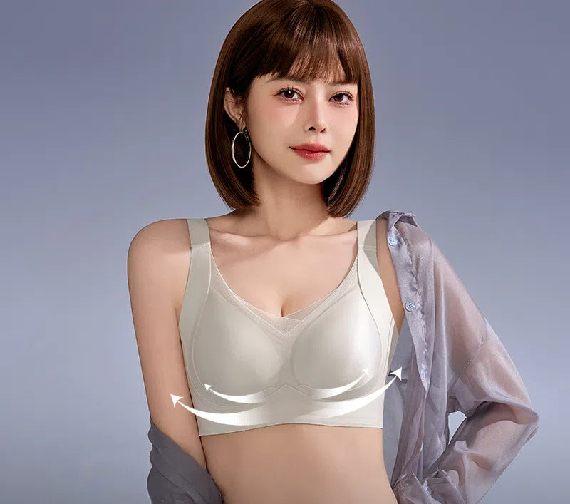 Simple soft support, Glossy, Non-scarf, Anti-sagging, Corset, Lifting, Anti-gravity, Non-inductive, Underwired bra