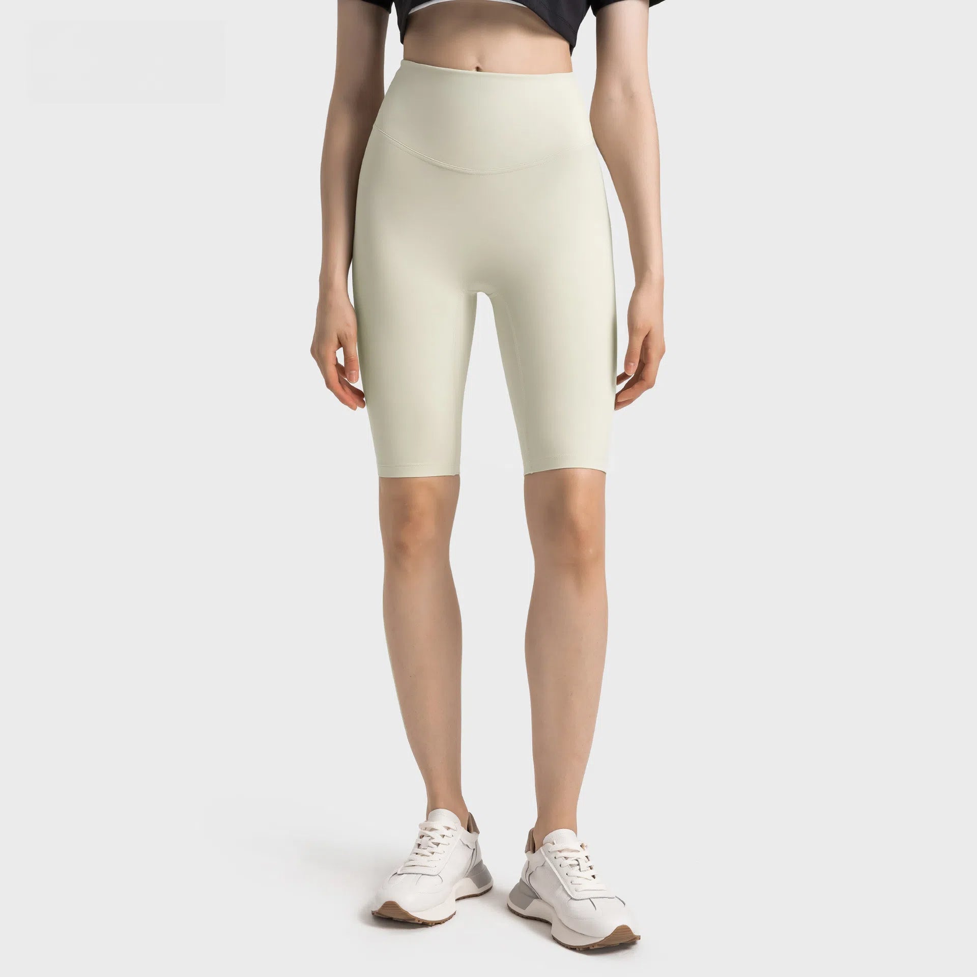Nude, High-waisted, Hip-lifting, Elastic abdomen, Slimming, Fitness, Yoga, Five-point pants