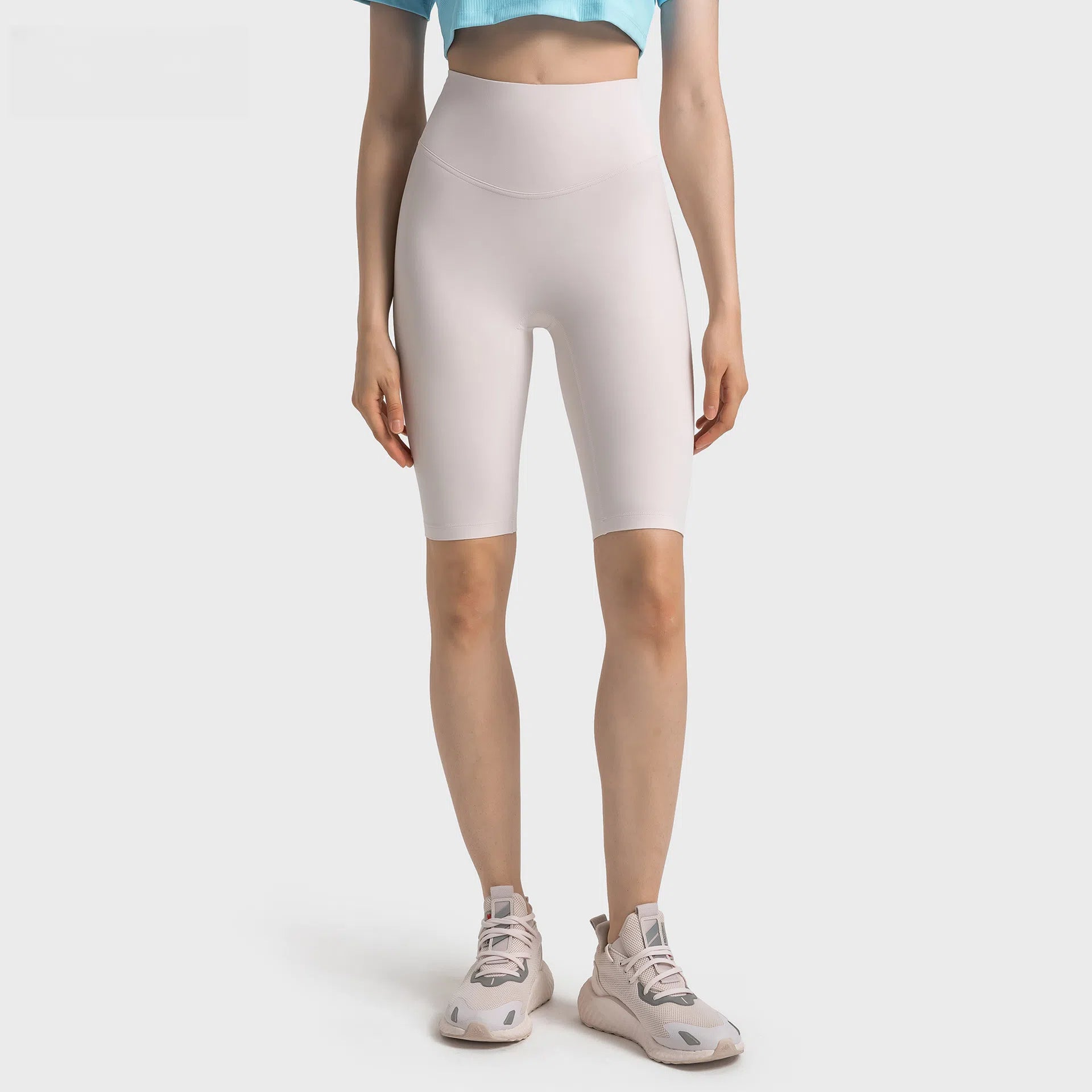 Nude, High-waisted, Hip-lifting, Elastic abdomen, Slimming, Fitness, Yoga, Five-point pants