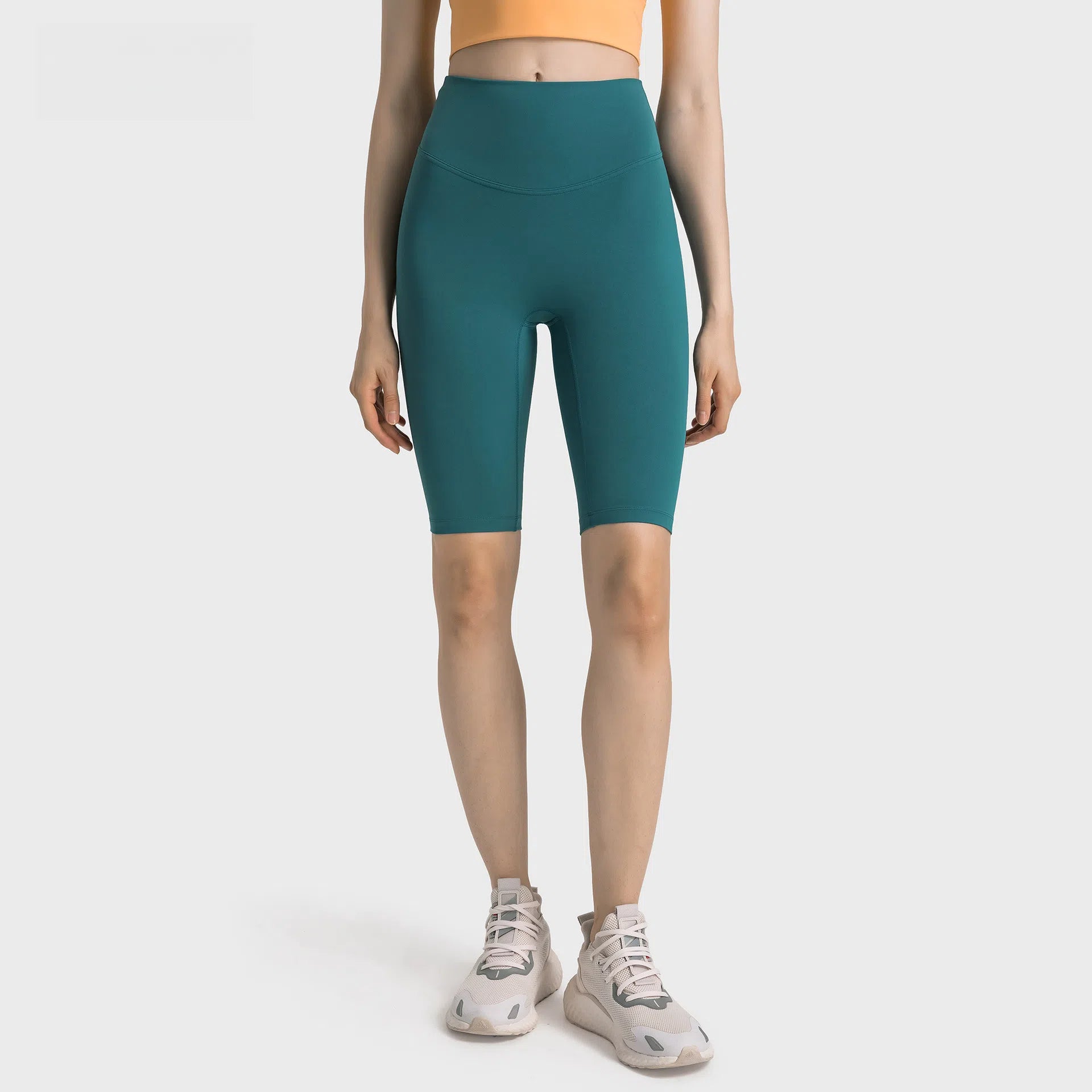 Nude, High-waisted, Hip-lifting, Elastic abdomen, Slimming, Fitness, Yoga, Five-point pants