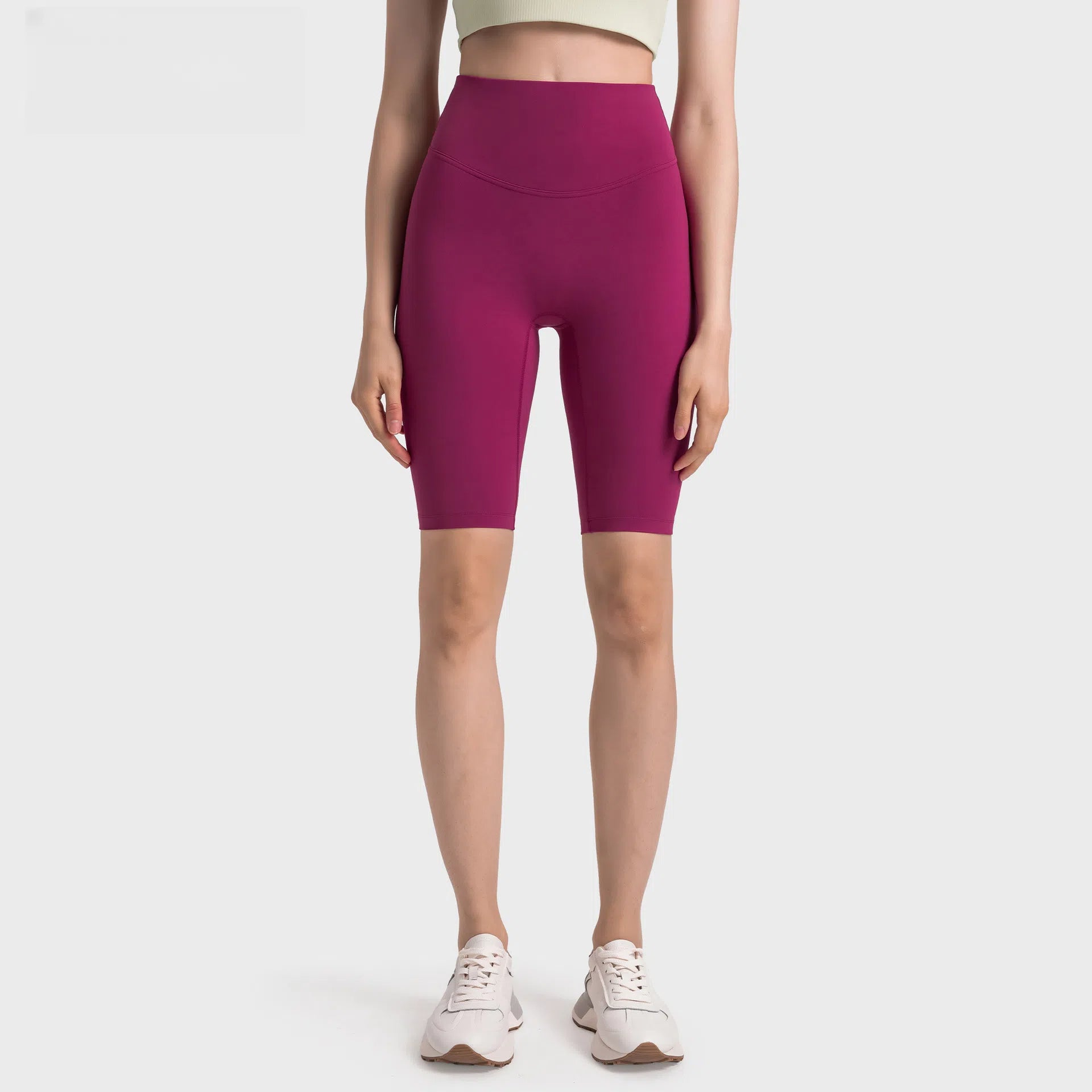 Nude, High-waisted, Hip-lifting, Elastic abdomen, Slimming, Fitness, Yoga, Five-point pants