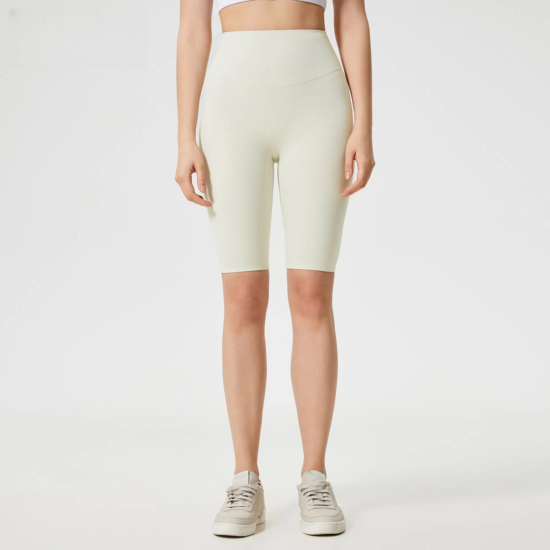 Nude, High-waisted, Hip-lifting, Elastic abdomen, Slimming, Fitness, Yoga, Five-point pants