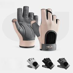 Anti-slip, Shock-absorbing, Wear-resistant, Outdoor mountaineering, Cycling, Yoga, Sports, And fitness half-finger gloves