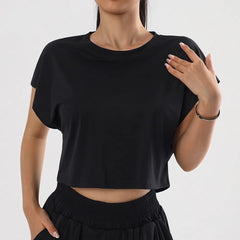 Casual simplicity quick-drying short sleeves