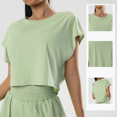 Casual simplicity quick-drying short sleeves