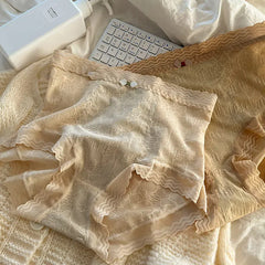 Tummy tucks and hip lifts lace cotton high-waisted seamless briefs
