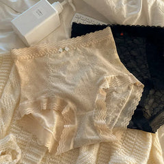 Tummy tucks and hip lifts lace cotton high-waisted seamless briefs