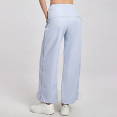 Loose, Casual, Versatile, Reflective cargo pants, Sweatpants, Wide-leg pants