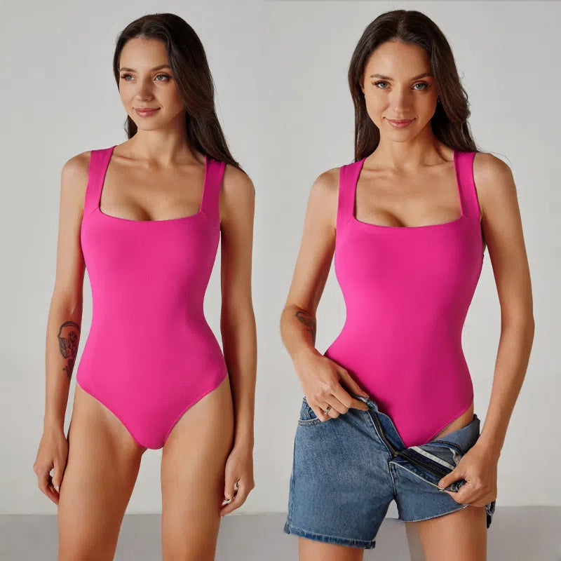 Versatile shapewear nude fitness bodysuit