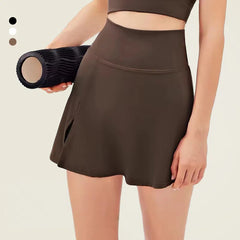 Fake two-piece nude anti-walking culottes