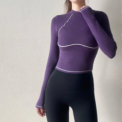 Autumn and winter tight training stretch running sports long sleeves