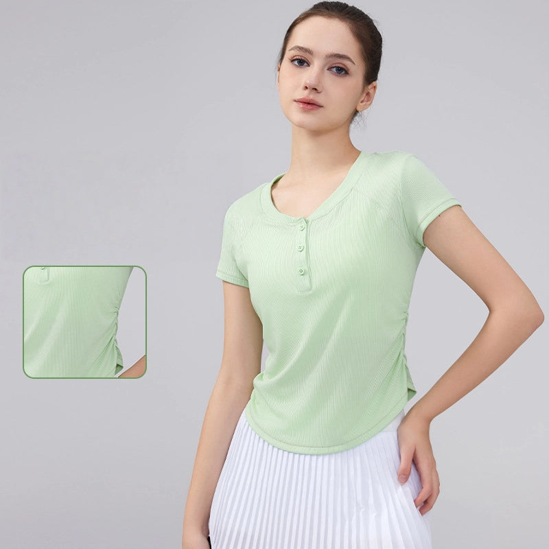 New ribbed high-end yoga top