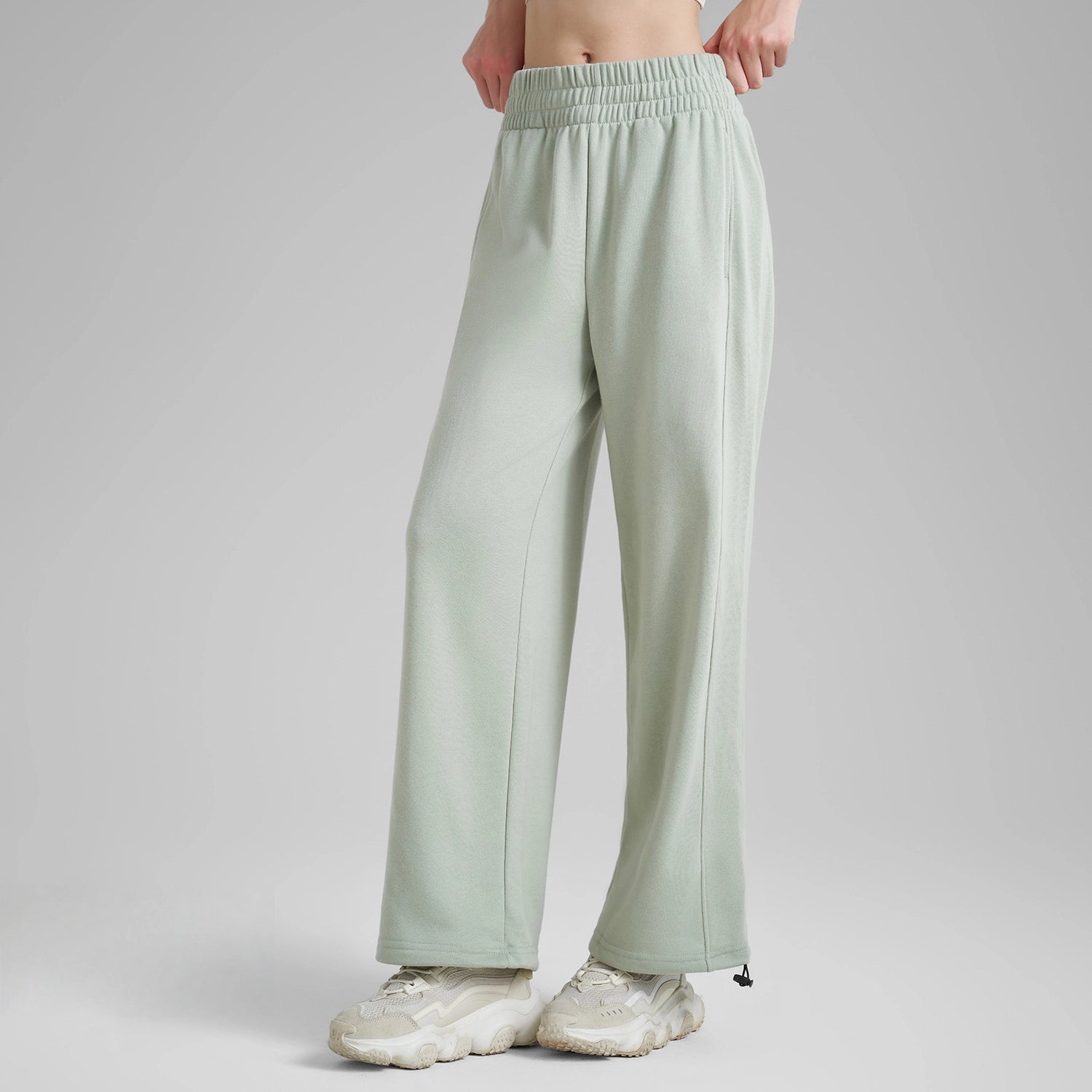 New casual leg high-waisted straight wide-leg sweatpants