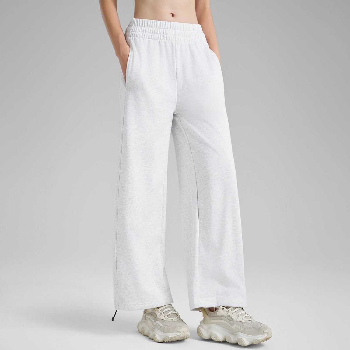 New casual leg high-waisted straight wide-leg sweatpants
