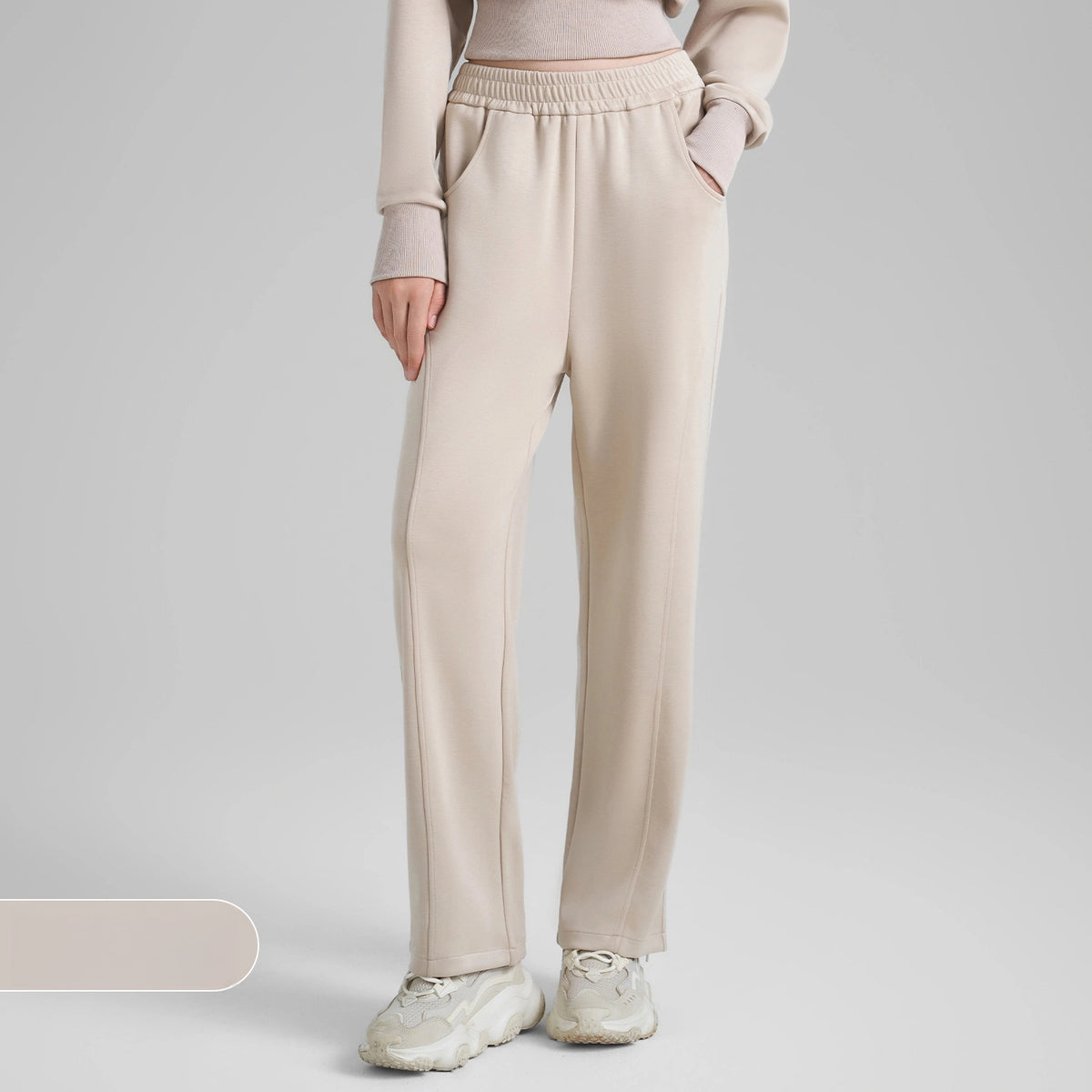 New air-layer straight-leg sweatpants