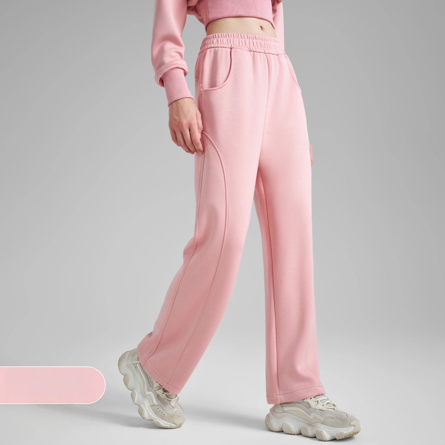 New air-layer straight-leg sweatpants
