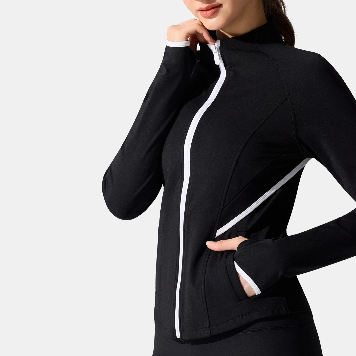 Winter running fitness plush long sleeves