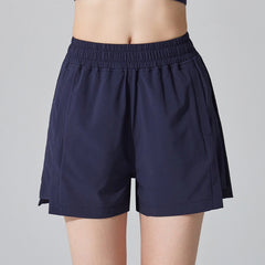 Loose straight side pocket three-point pants
