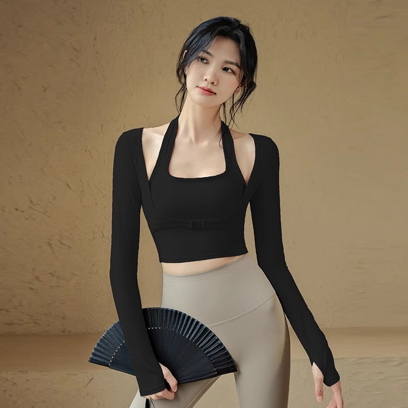 Tight with chest pad yoga long sleeves