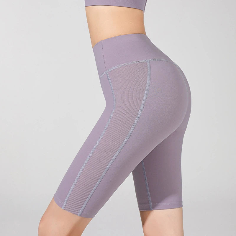 Tight hip lift and abdominal fitness crop pants