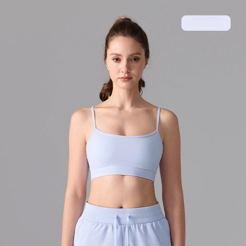 Nude antibacterial cat ears and beautiful back sports bra