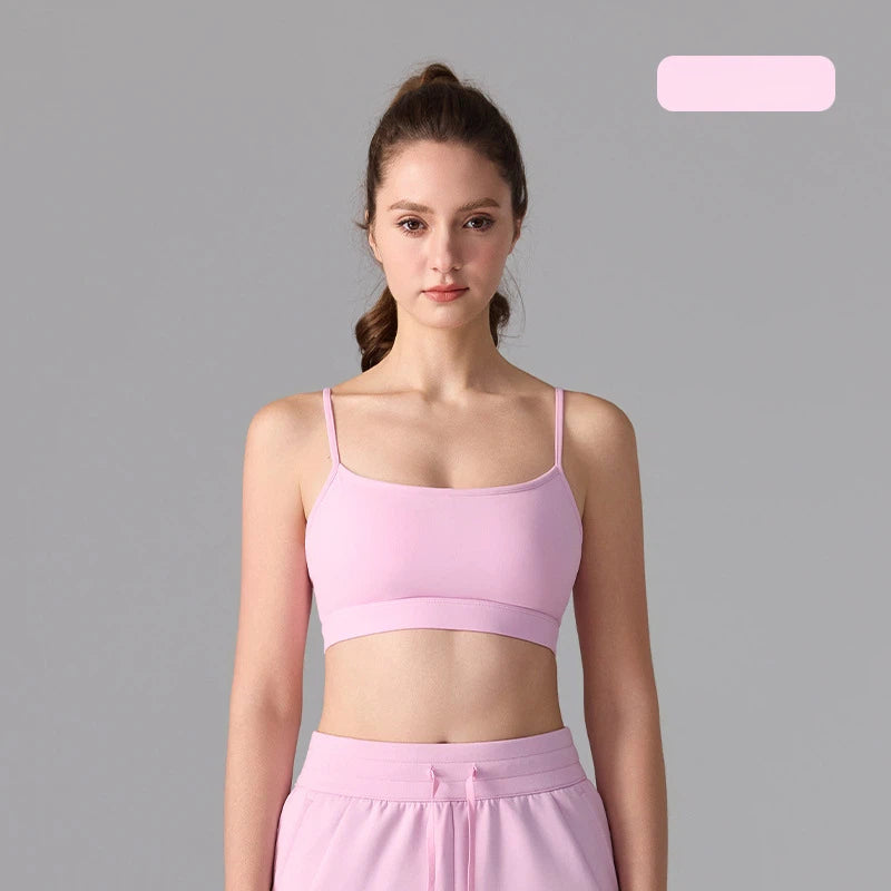 Nude antibacterial cat ears and beautiful back sports bra