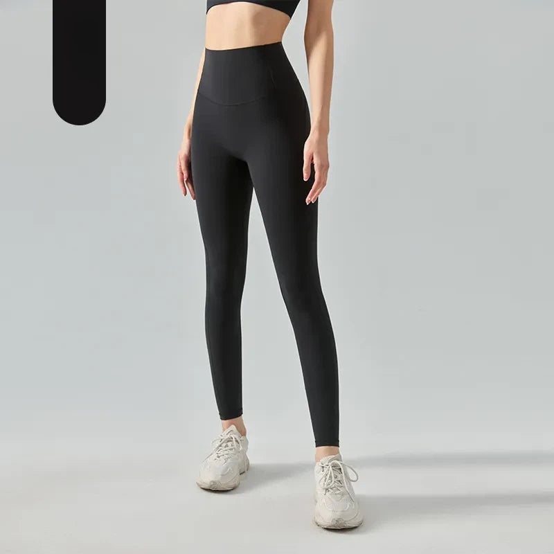 High waisted peach hip leggings