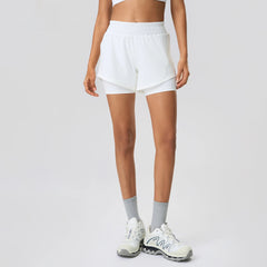 Quick-drying drawstring hip-covering sports shorts