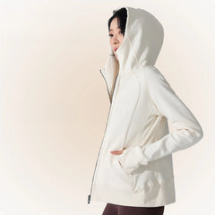 New thickened warm hooded turtleneck gym jacket