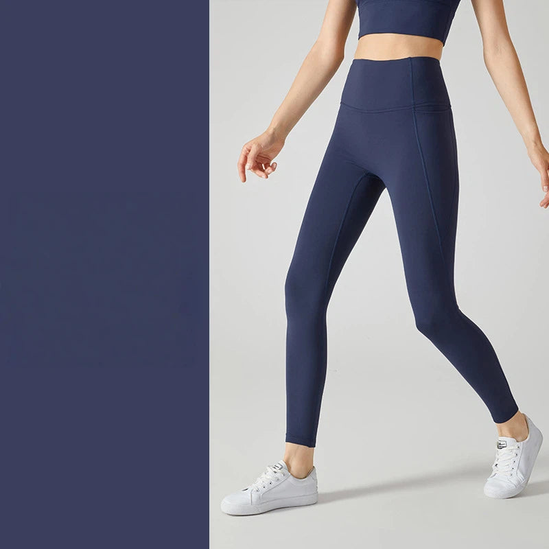 Fleece and thick peach buttocks tight slimming warm trousers