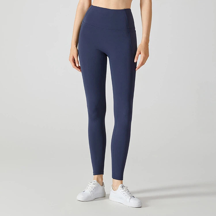 Fleece and thick peach buttocks tight slimming warm trousers