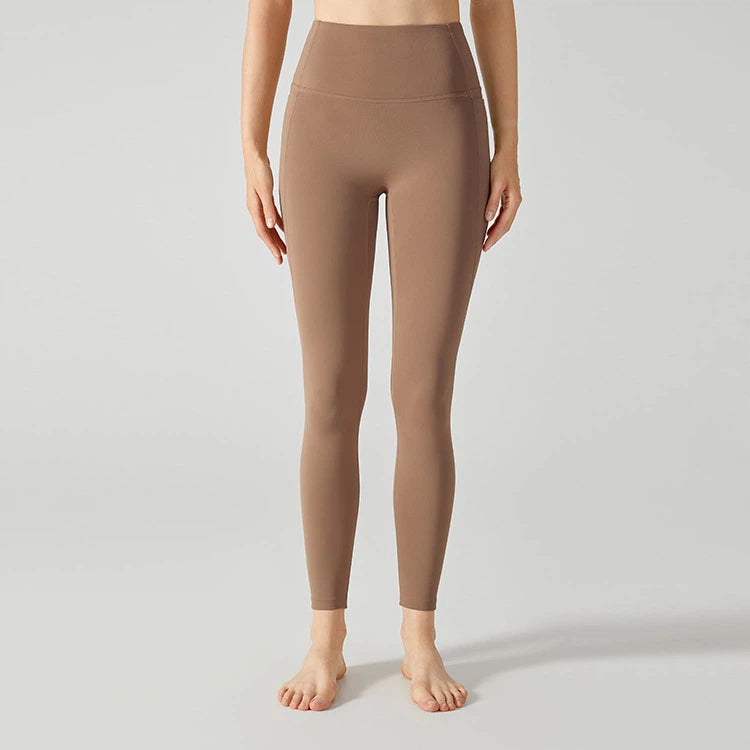 Fleece and thick peach buttocks tight slimming warm trousers