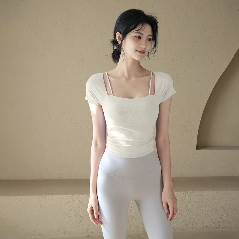 Fake Two-Piece Short Sleeve