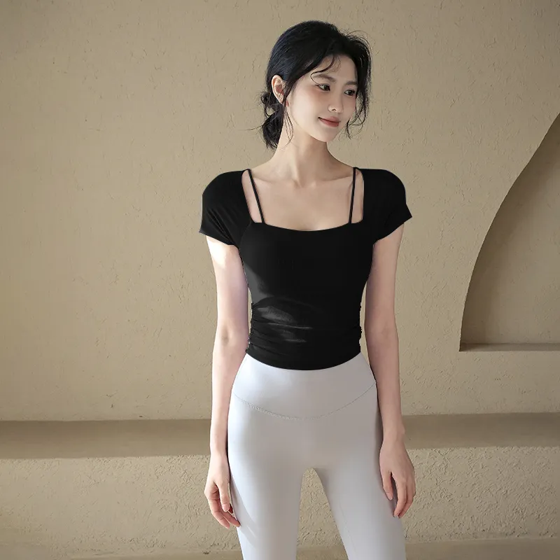 Fake Two-Piece Short Sleeve