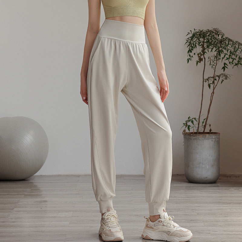 Loose quick-dry high waist pants