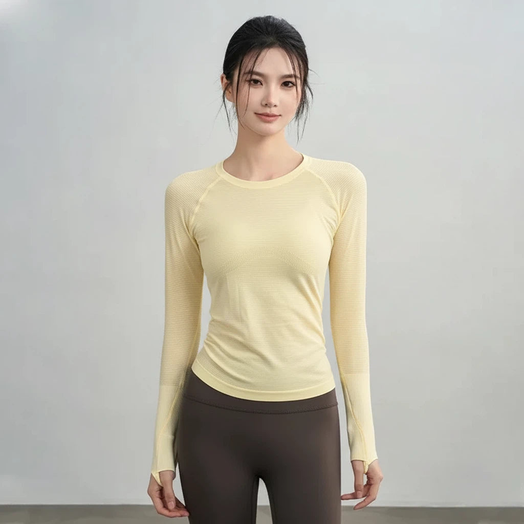 Quick-drying slim and slim long sleeves