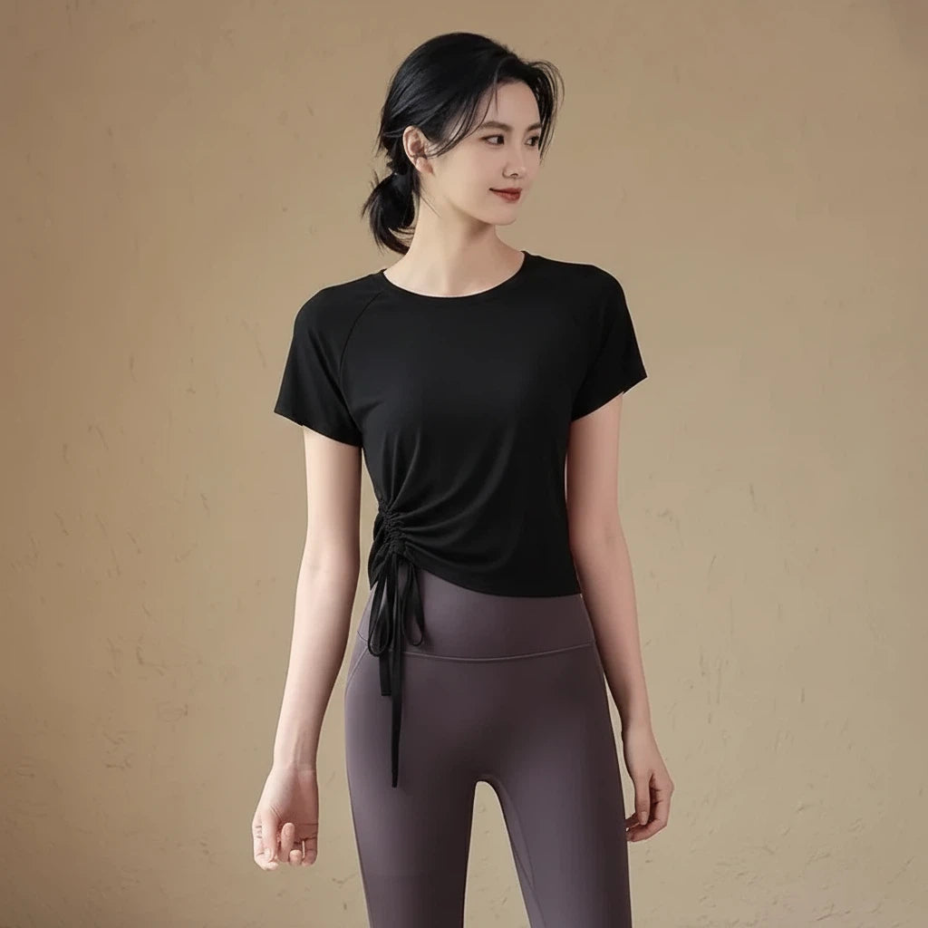 Slimming short-sleeved T-shirt