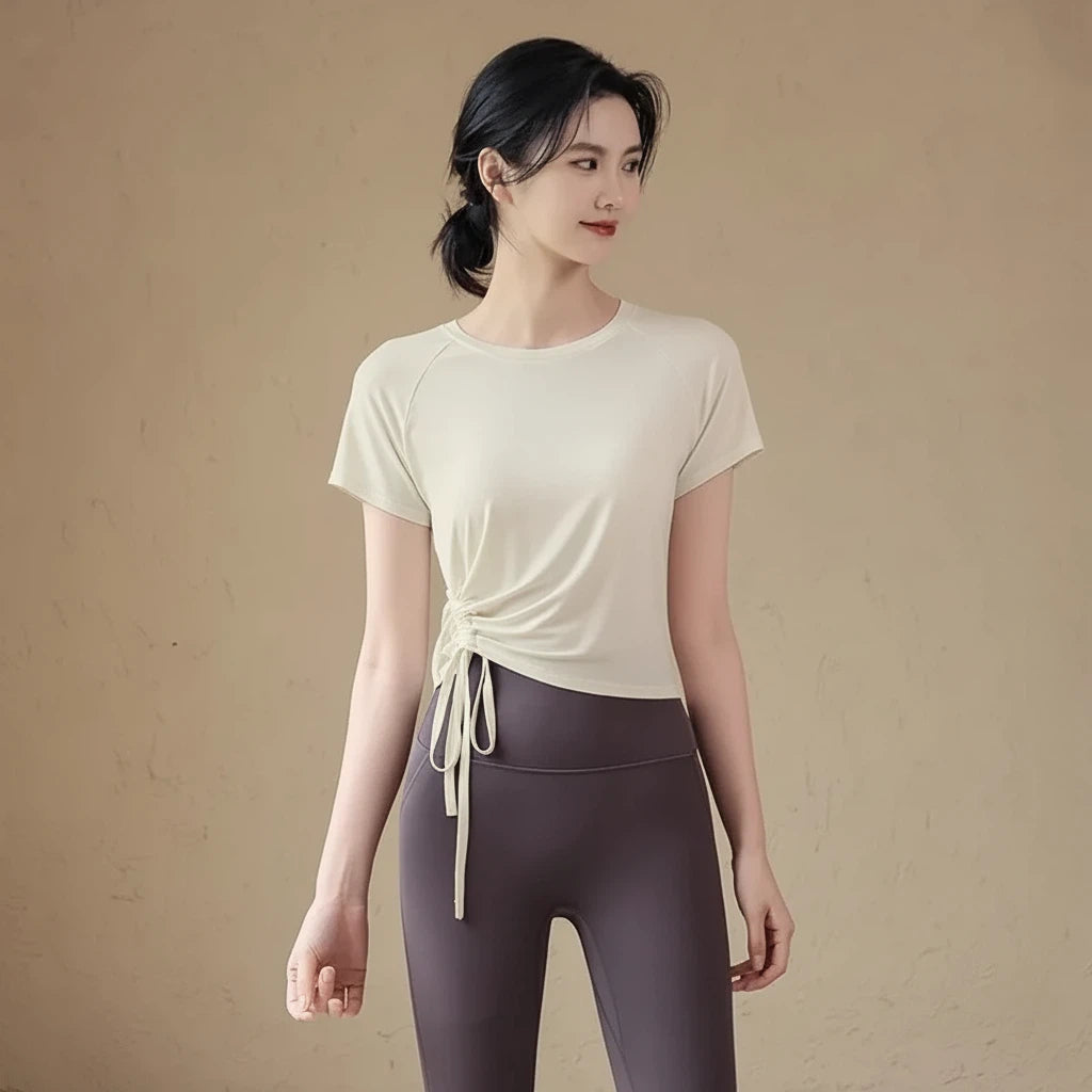 Slimming short-sleeved T-shirt