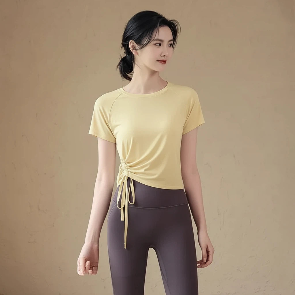 Slimming short-sleeved T-shirt