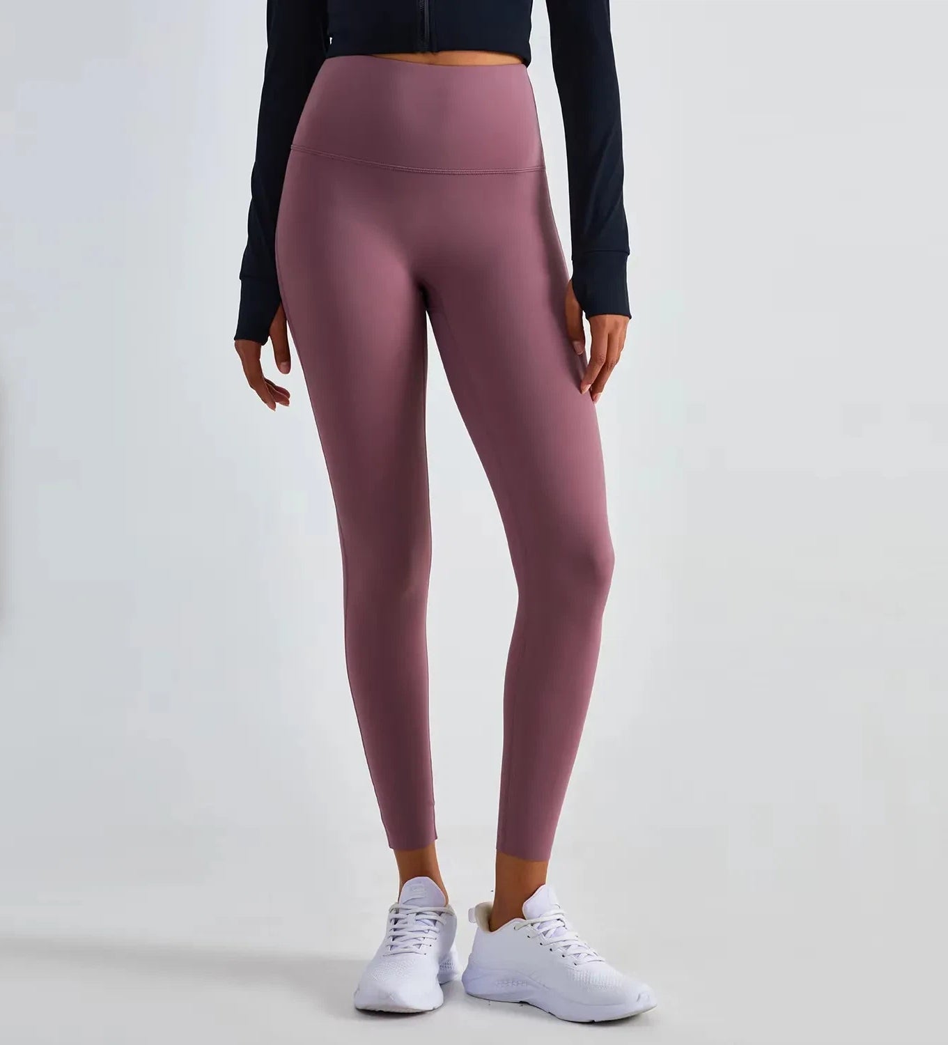Laika nude high-waisted skinny hip-lifting trousers