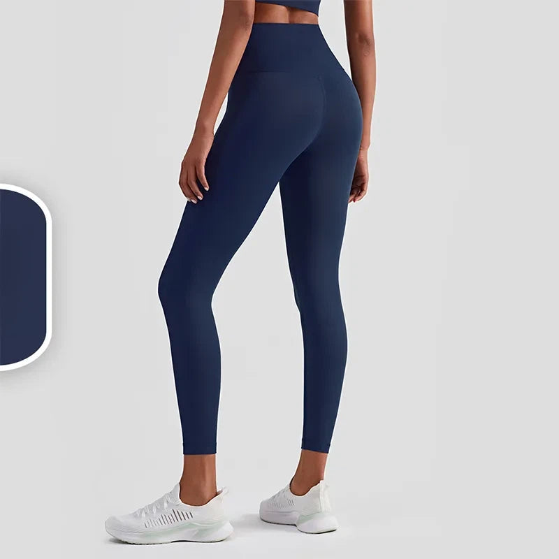 High-waisted peach buttocks without embarrassment line yoga leggings