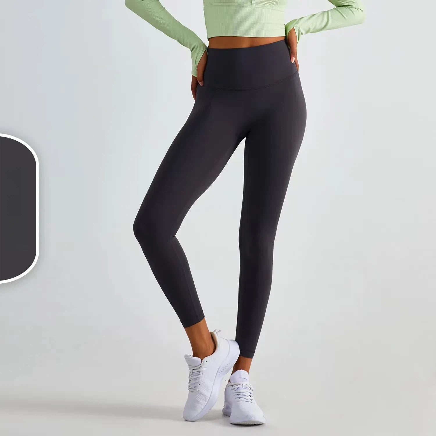 High-waisted peach buttocks without embarrassment line yoga leggings
