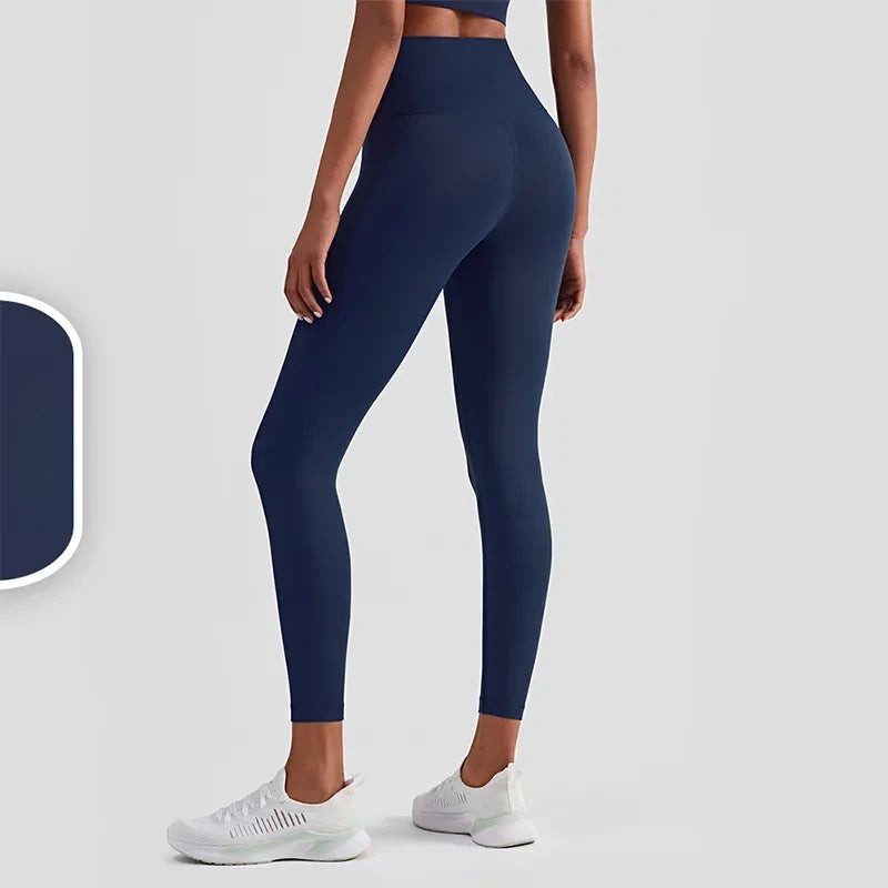 High-waisted peach buttocks without embarrassment line yoga leggings