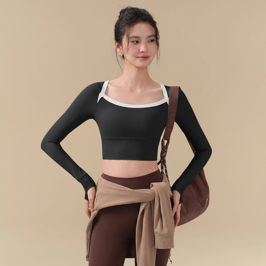 New contrasting sports long sleeves for autumn and winter