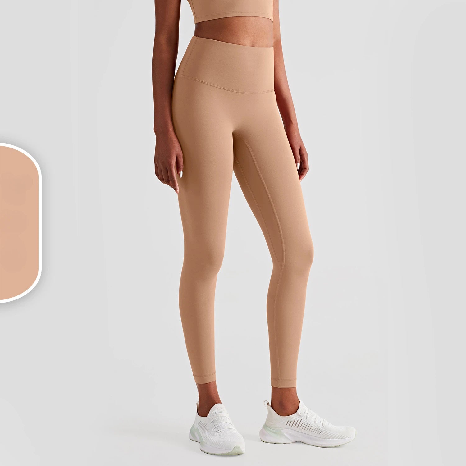 Cropped pants are worn outside the anti-roll edges