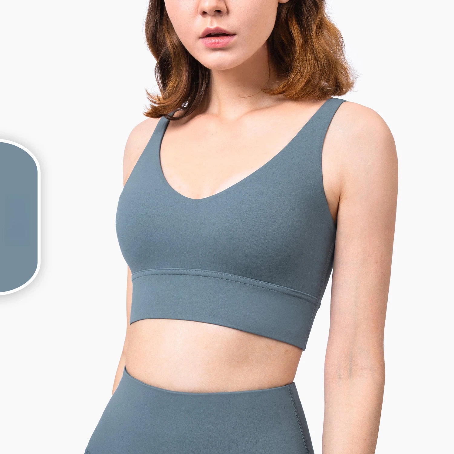 Wide-shouldered U-back gym vest